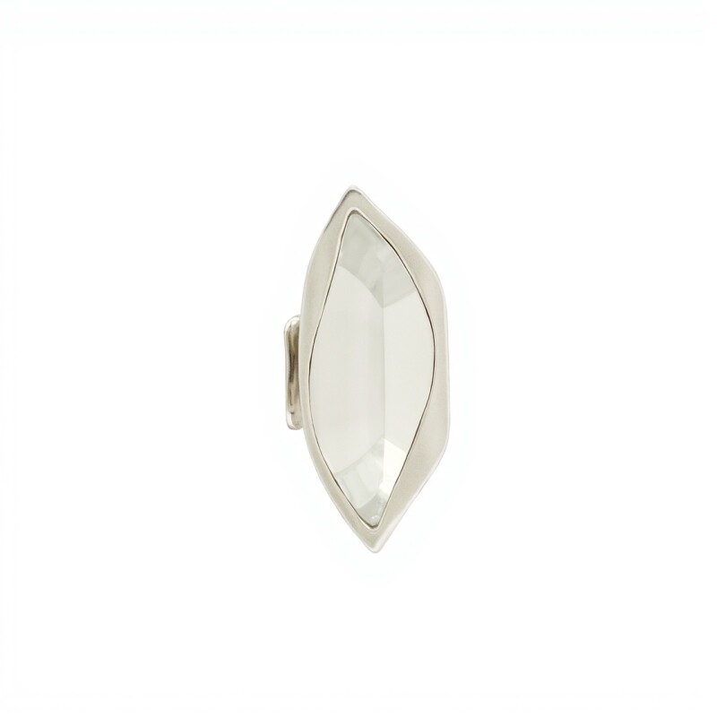 Anillo Hoja-Plata 925 Ajustable-Piedra Nacar-AN3394 conpiedra
