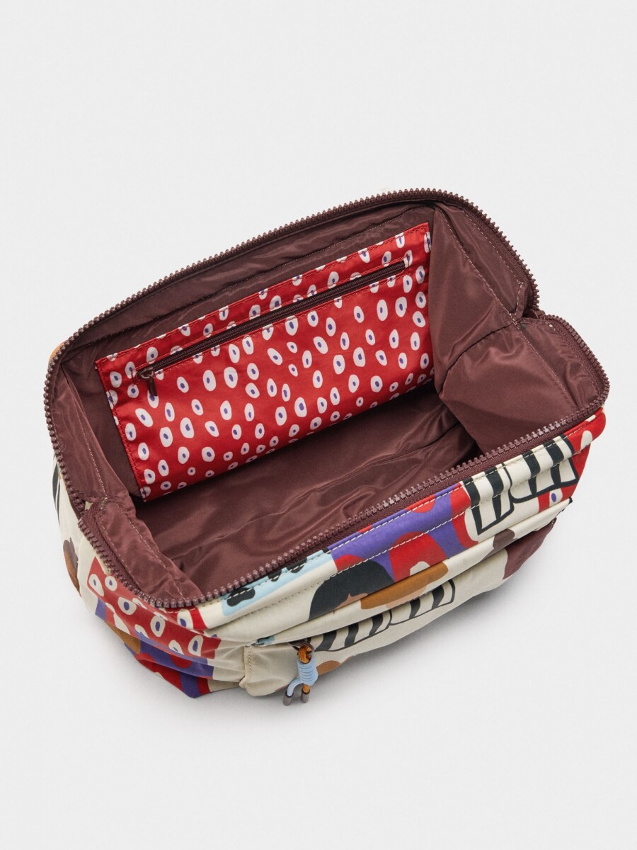 Neceser Estampado De Nylon multicolor