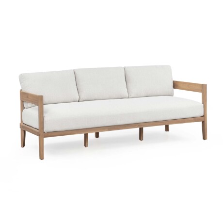 SET DE LIVING MADERA-ACACIA NATURAL-BEIGE CRUZ