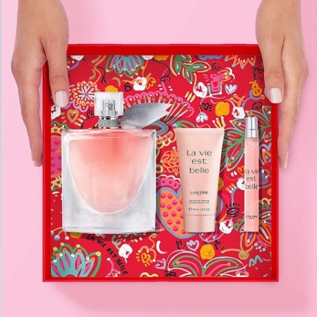 COFRE LANCOME LA VIDA ES BELLA BODY LOTION 50ML+ PARFUM 100 ML + PARFUM 10ML 001
