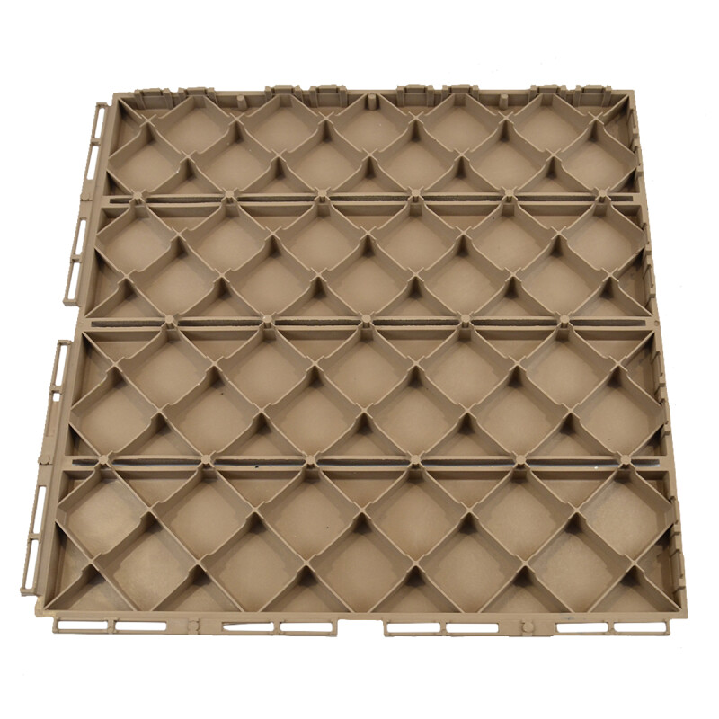 Piso deck encastrable 9 Unidades MARRON CLARO