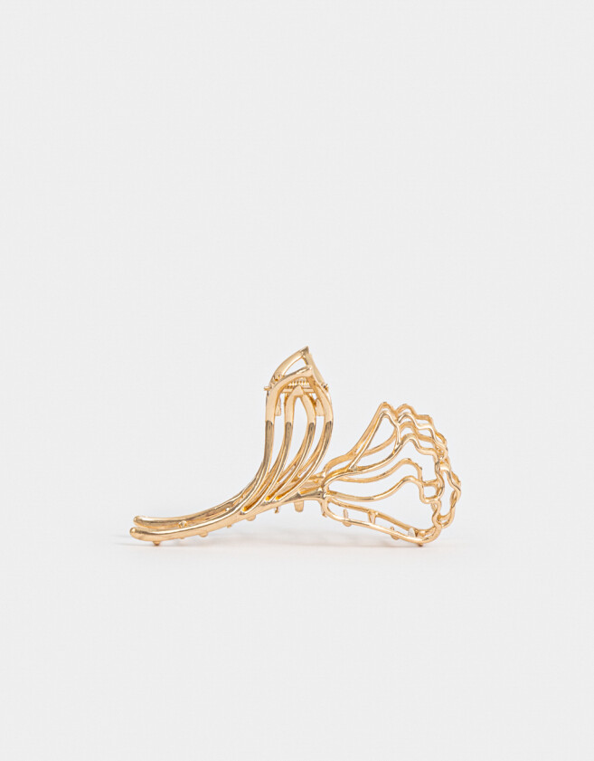 Broche Con flores Broche Metálico Flor - Dorado