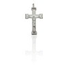 Dije Cruz, Crucifijo-Plata 925 inflada-Sin piedra-CP3188 sinpiedra