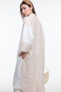 VESTIDO CONTRASTE Beige
