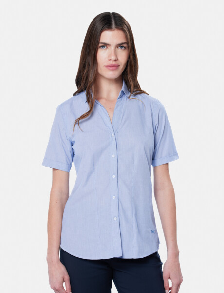 CAMISA RAYADA Azul