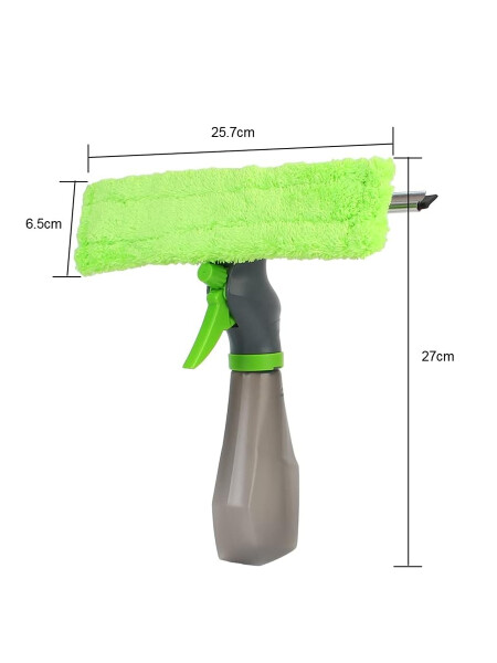 LIMPIAVIDRIOS 3 EN 1 CON ROCIADOR VERDE