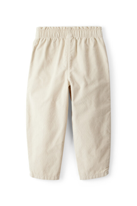 Pantalón de pana, beige, bolsillos corazón Sin color