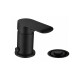 Bidet Monocomando Terminacion Mate Color Negro Linea Alassio