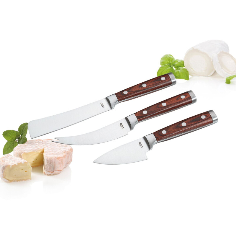 Juego cuchillos de quesos 3 piezas - Formaggio Sardo Cilio Juego cuchillos de quesos 3 piezas - Formaggio Sardo Cilio