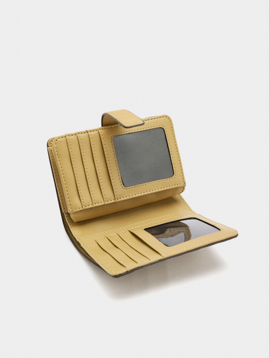 Cartera Efecto Piel beige