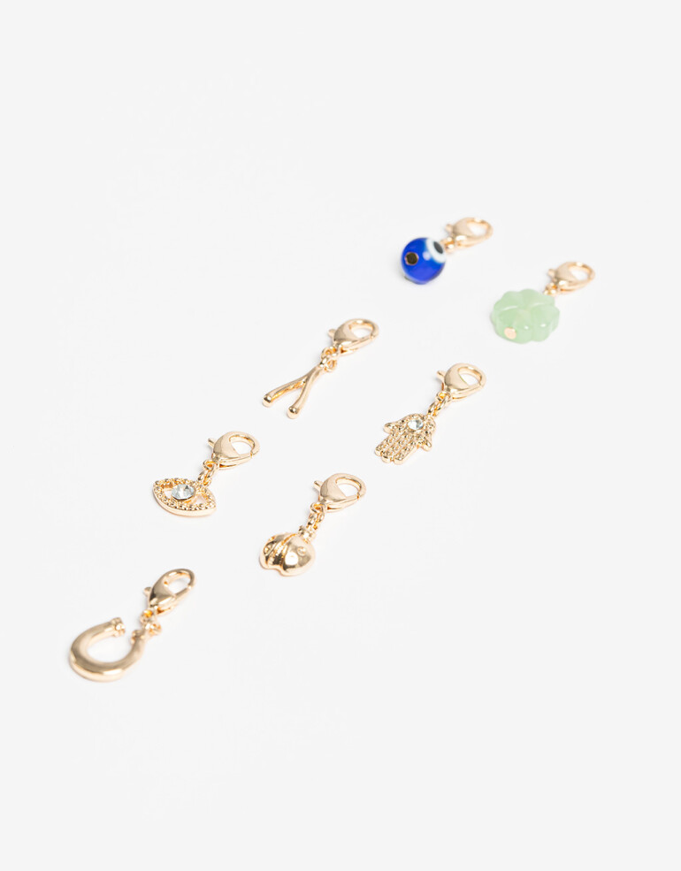 Dijes Lucky charm Set De Dijes Lucky - Dorado