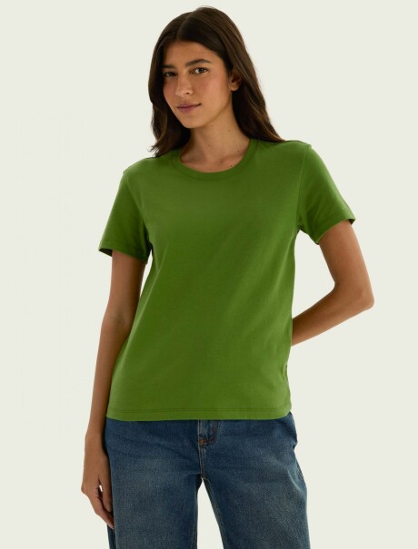 CAMISETA BÁSICA SLIM WORLD VERDE