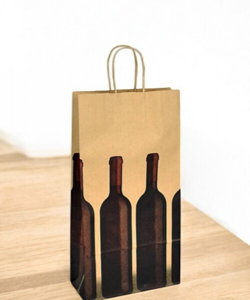 Bolsa fantasia luna 22x10x42 cm. BOTELLAS