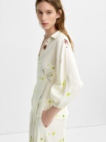 Blusa Cruzada Con Estampado multicolor
