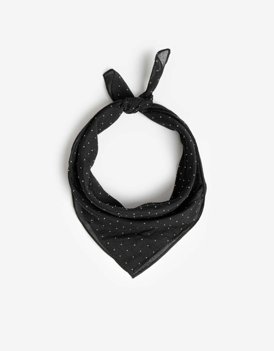 Pañuelos Raso Estampados Varios - Negro 