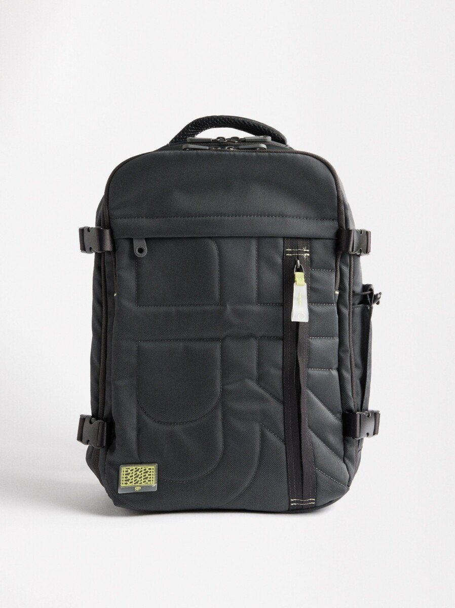 Mochila De Cabina De Nylon - gris 