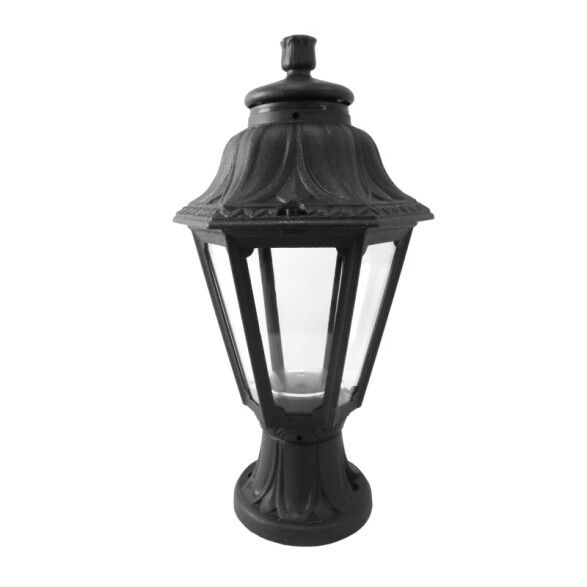 Farol pedestal colonial negro IP55 MIKROLOT/ANNA FL0515