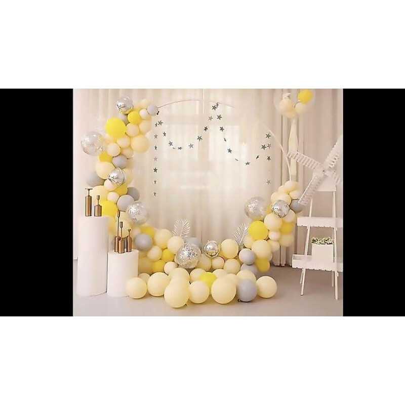 Medio Arco de globos Pastel Amarillo
