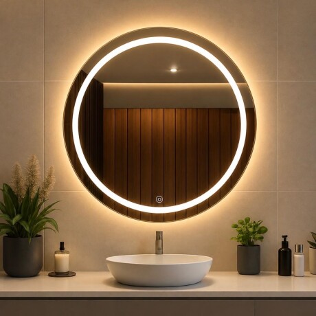 Espejo Redondo Touch LED Retroiluminado Ø60 cm Espejo Redondo Touch LED Retroiluminado Ø60 cm