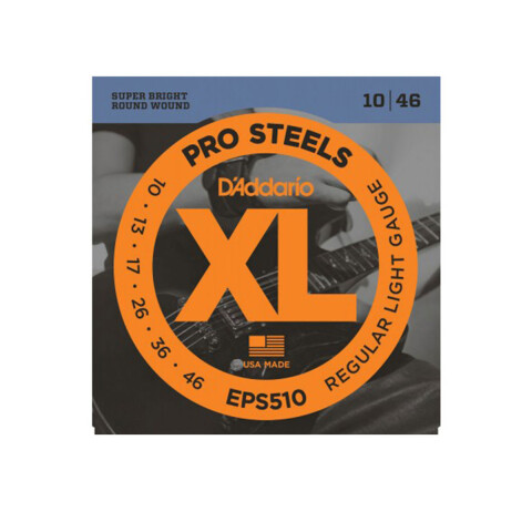 Encordado Eléctrica Daddario Eps510 Xlprosteels 10 Encordado Eléctrica Daddario Eps510 Xlprosteels 10