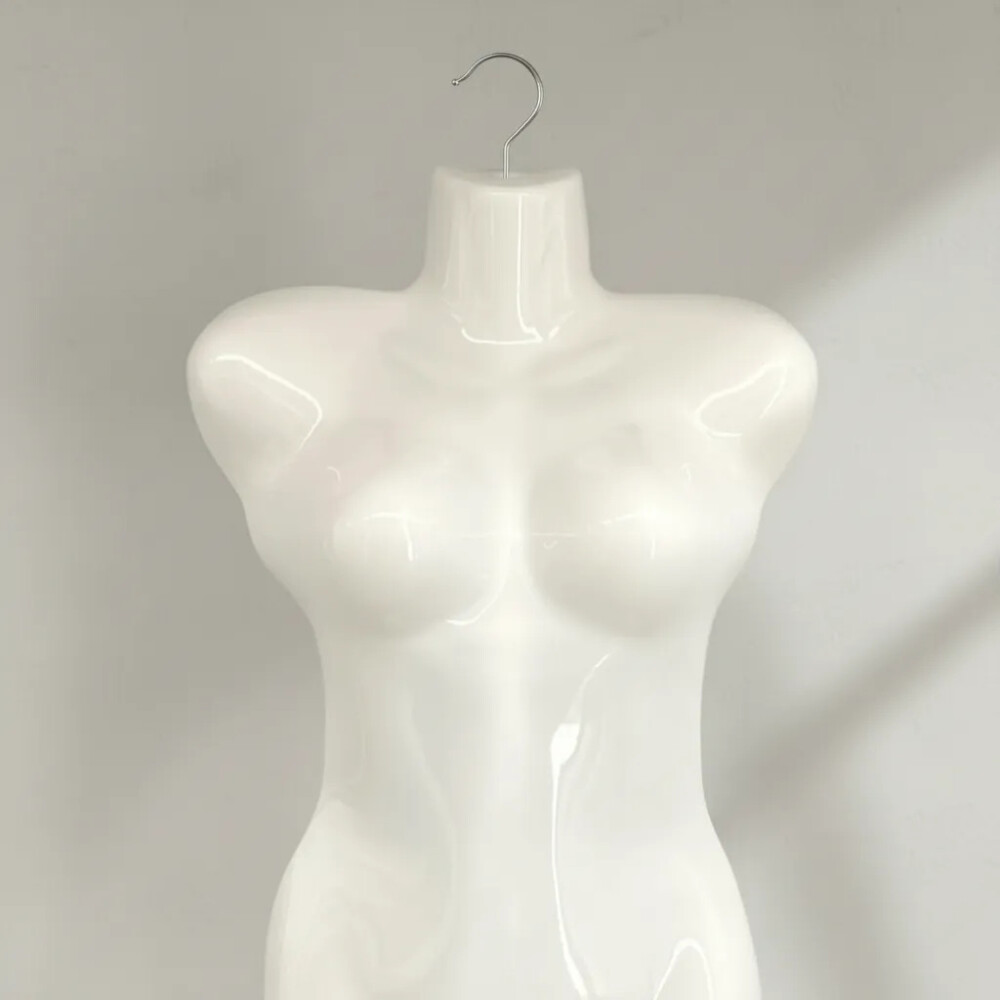 Percha Maniquí Medio Cuerpo Dama Mediano Exibición Percha Maniquí Medio Cuerpo Dama Mediano Exibición
