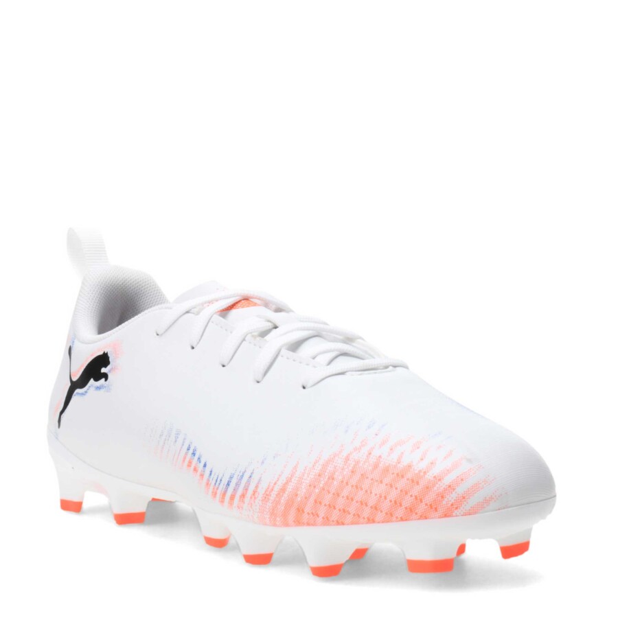 Championes de Niños Puma Futbol 11 Future 8 Play JUNIOR FG Blanco - Anaranjado - Azul