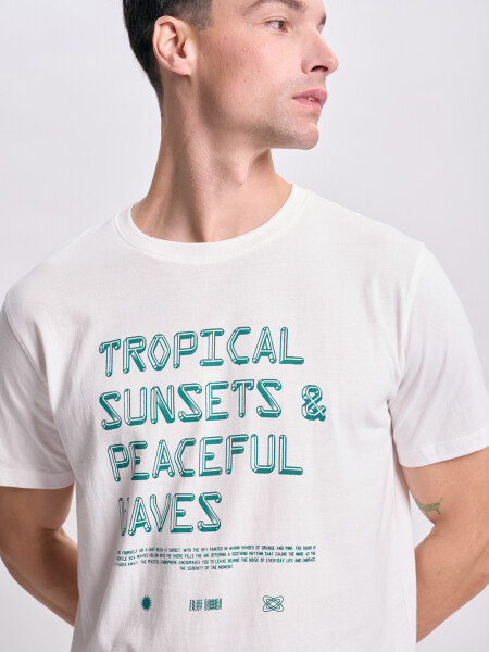 Remera estampa Crudo