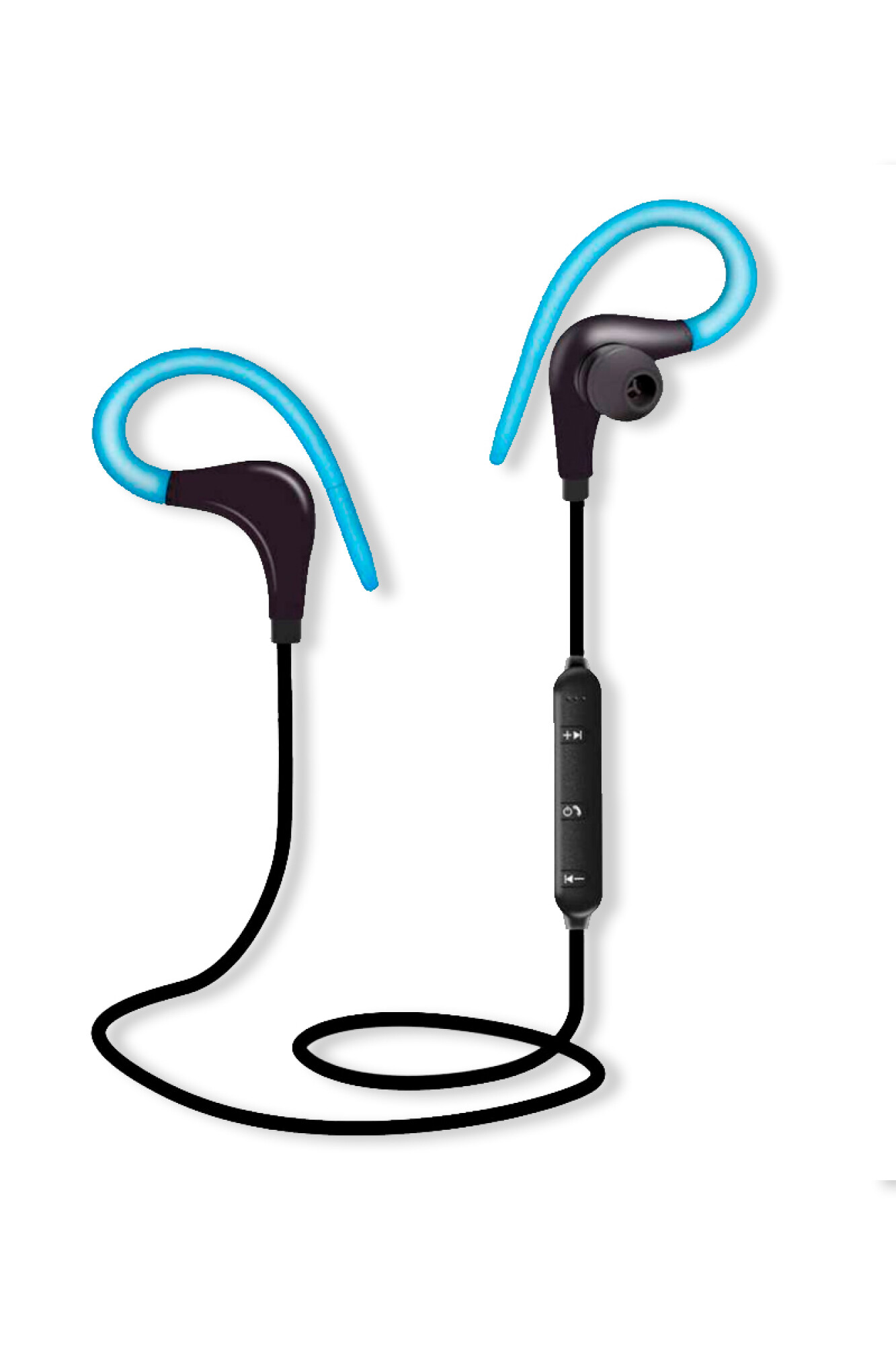 mucro Auriculares deportivos para correr, auriculares con cable sobre la  oreja, auriculares con gancho para los oídos, auriculares con micrófono  para