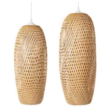 Lámpara de techo Jambi en bambú grande Lámpara de techo Jambi en bambú grande