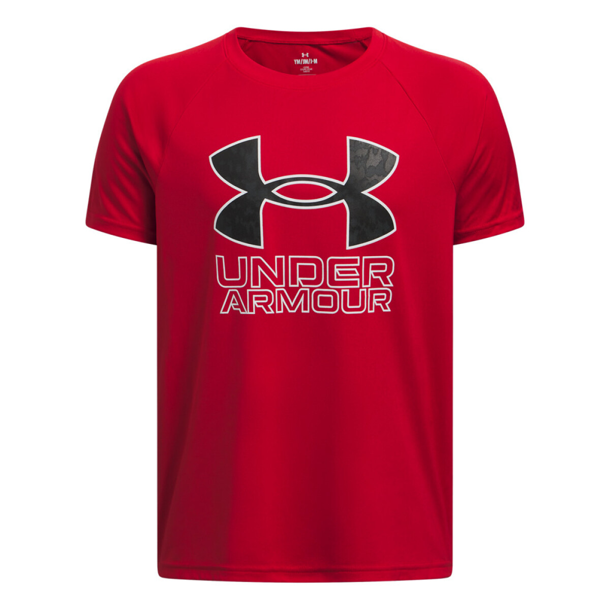 UA B TECH HYBRID PRINT SS-RED - RED-600 