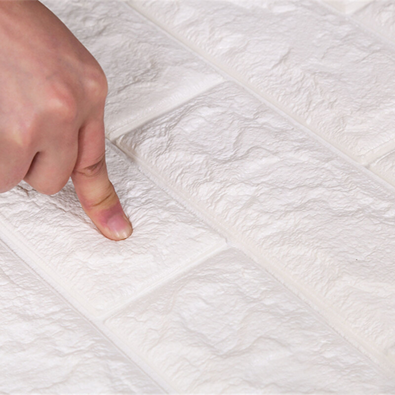 Placa adhesiva de ladrillo para pared x50 BLANCO