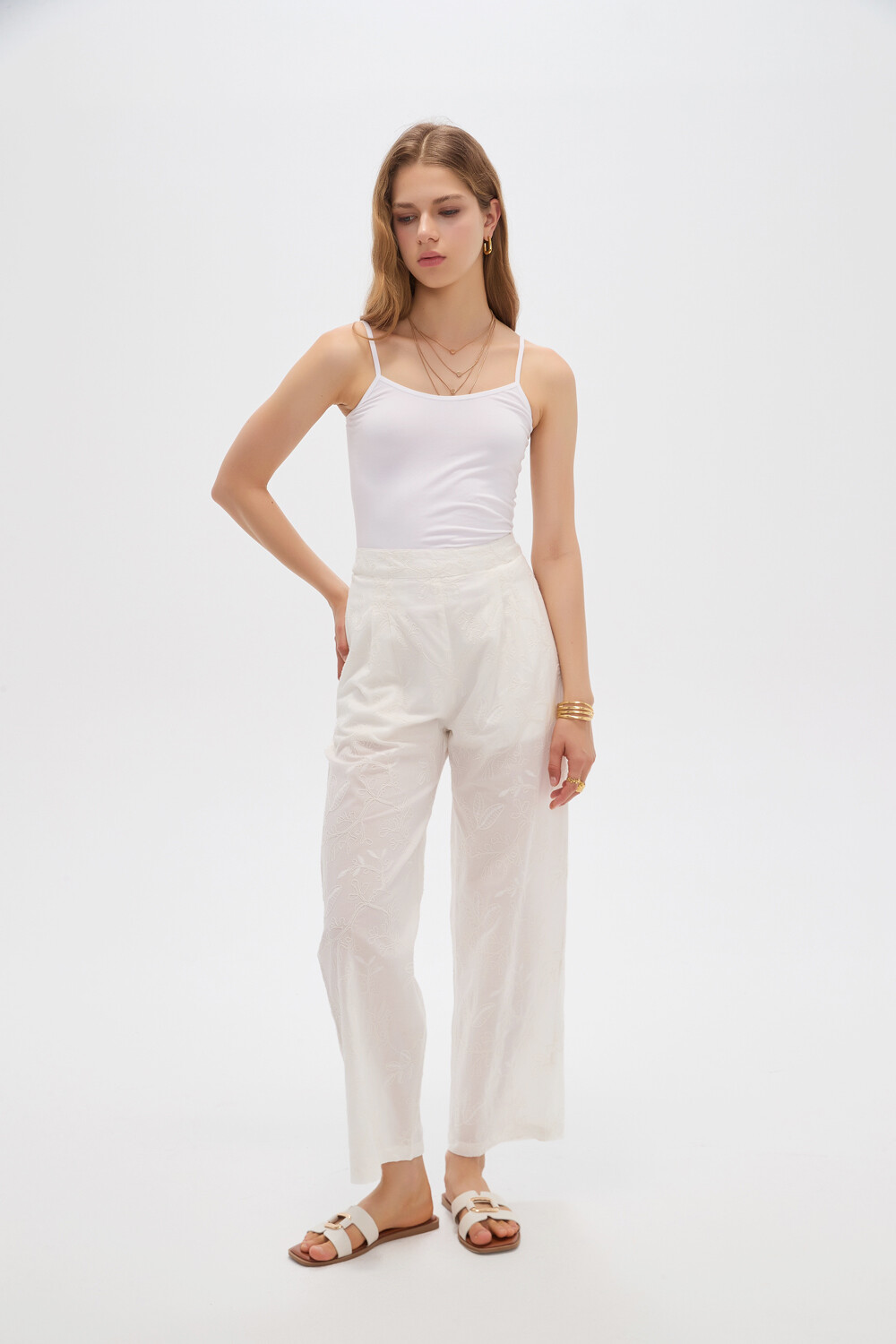 Pantalon Greon Marfil / Off White