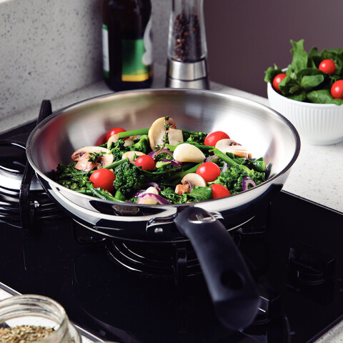 Sartén Ø24 cm en acero inox "Solar silicone" TF1632