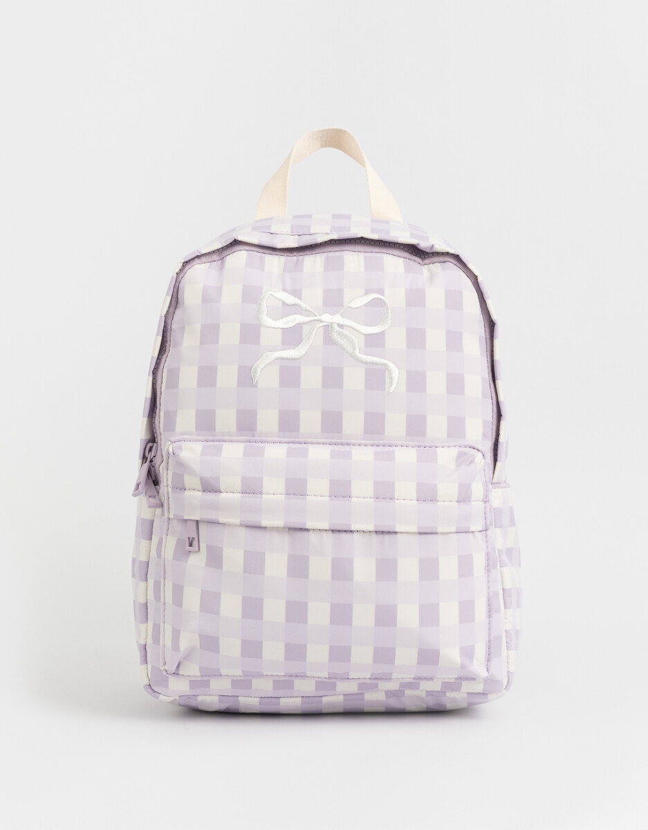 Mochila Con Moño Bordado 