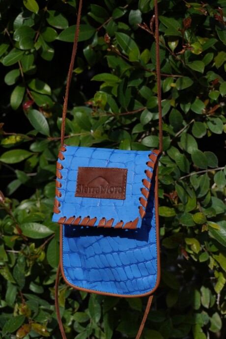 Cel Bag Crocco Azul Bolita