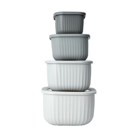SET 4 TUPPERS 43268993 GRIS POLIPROPILENO 43268993