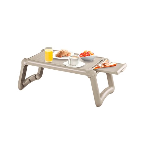 Mesa personal plegable portátil Rimax ideal desayuno/trabajo Taupe