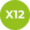 MIX PLANTINES X12 UNIDADES