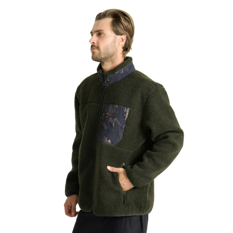 Campera Roark Campover Fleece Zip - Verde Campera Roark Campover Fleece Zip - Verde