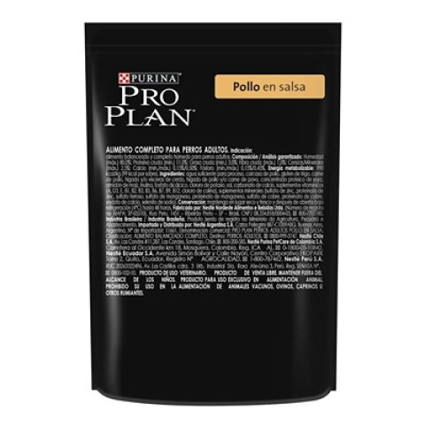 Pro Plan Sachet Perro Adulto Pollo 100 gr Pro Plan Sachet Perro Adulto Pollo 100 gr