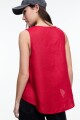 TOP ESCOTE V Rojo