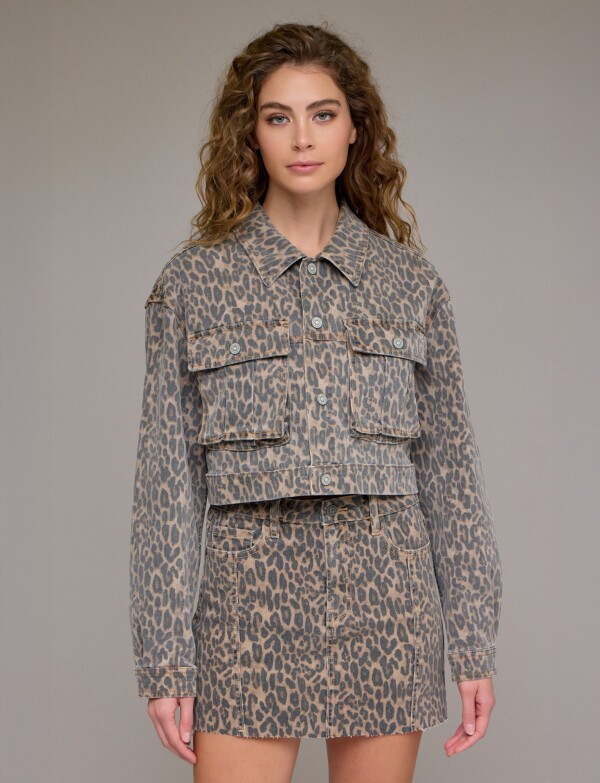 Chaqueta Print BEIGE/MULTI