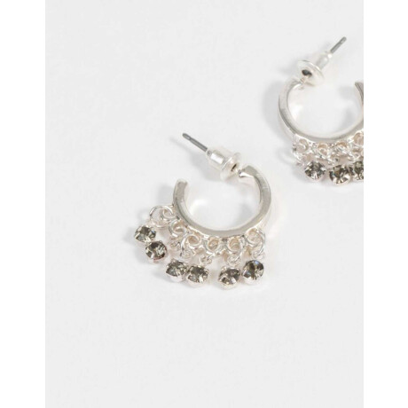 Argollas Bañadas En Plata Plateado