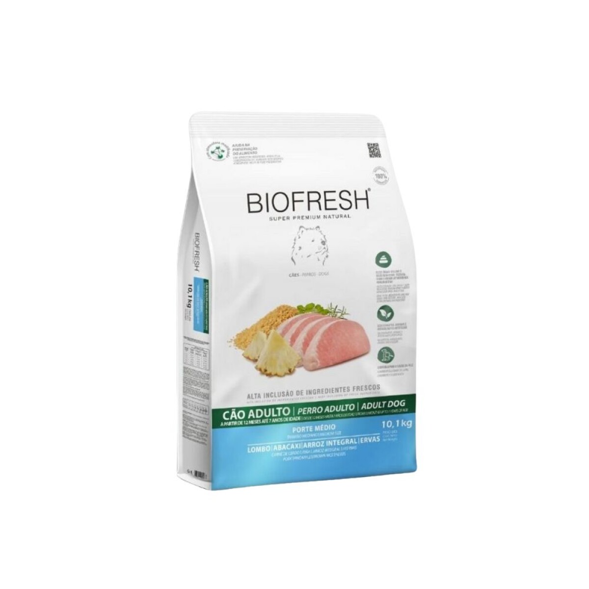 Biofresh Perro Adulto Raza Media Cerdo y Ananá 10,1 kg 