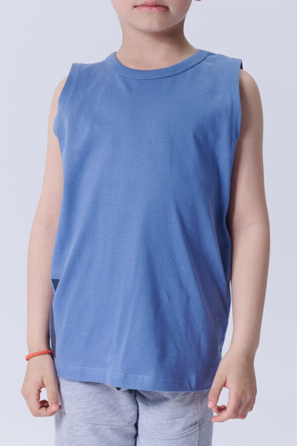 Camiseta sin mangas surfing - Undiscovered Azul