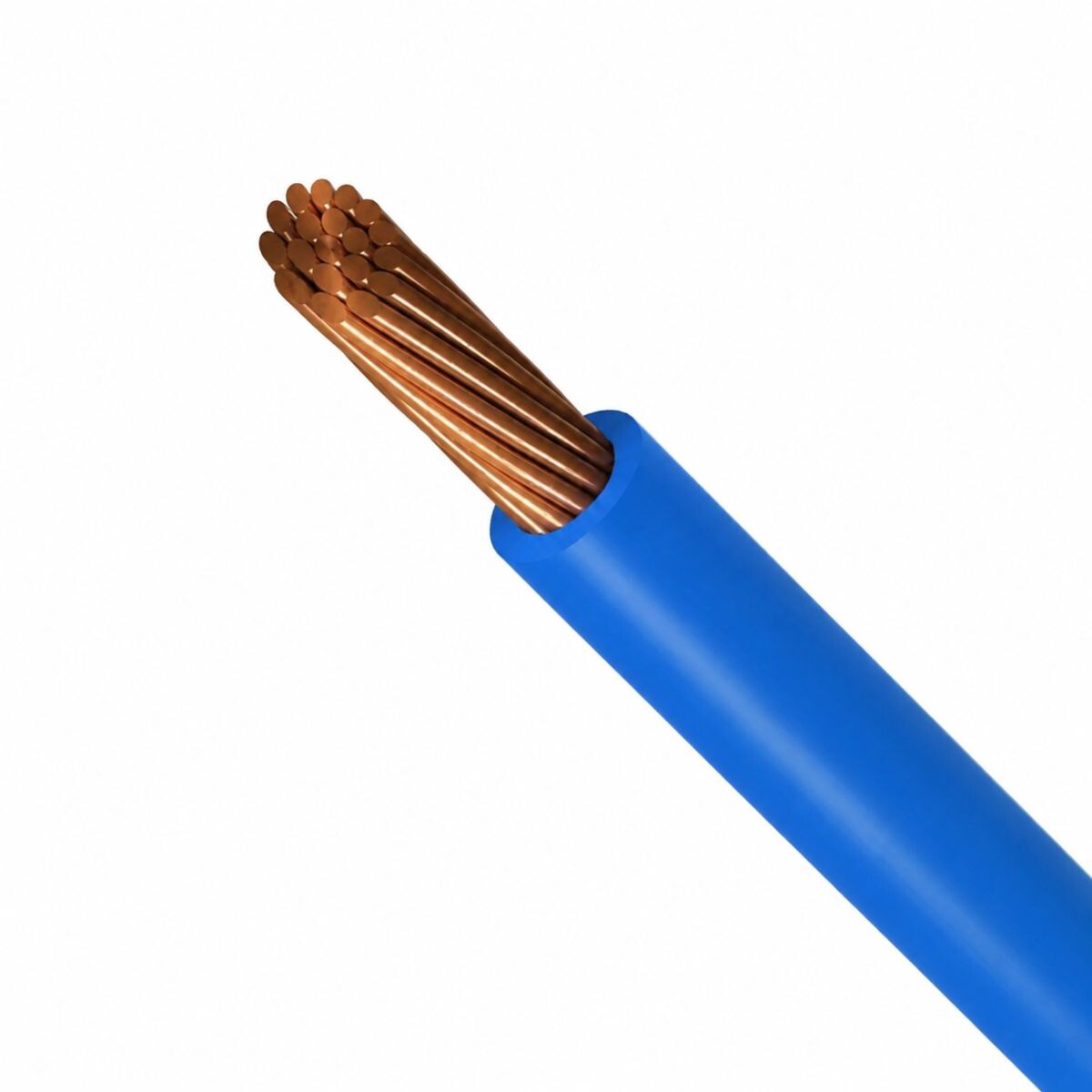 CABLE PLASTICO "CF" 4MM METRO - Celeste 