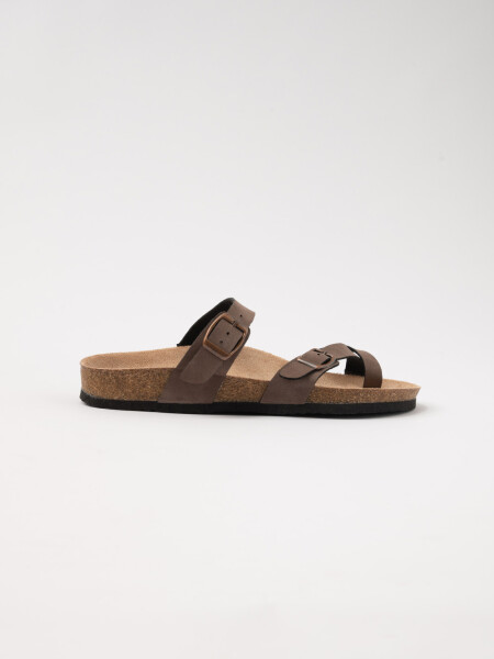 Sandalias Tiras Marrón