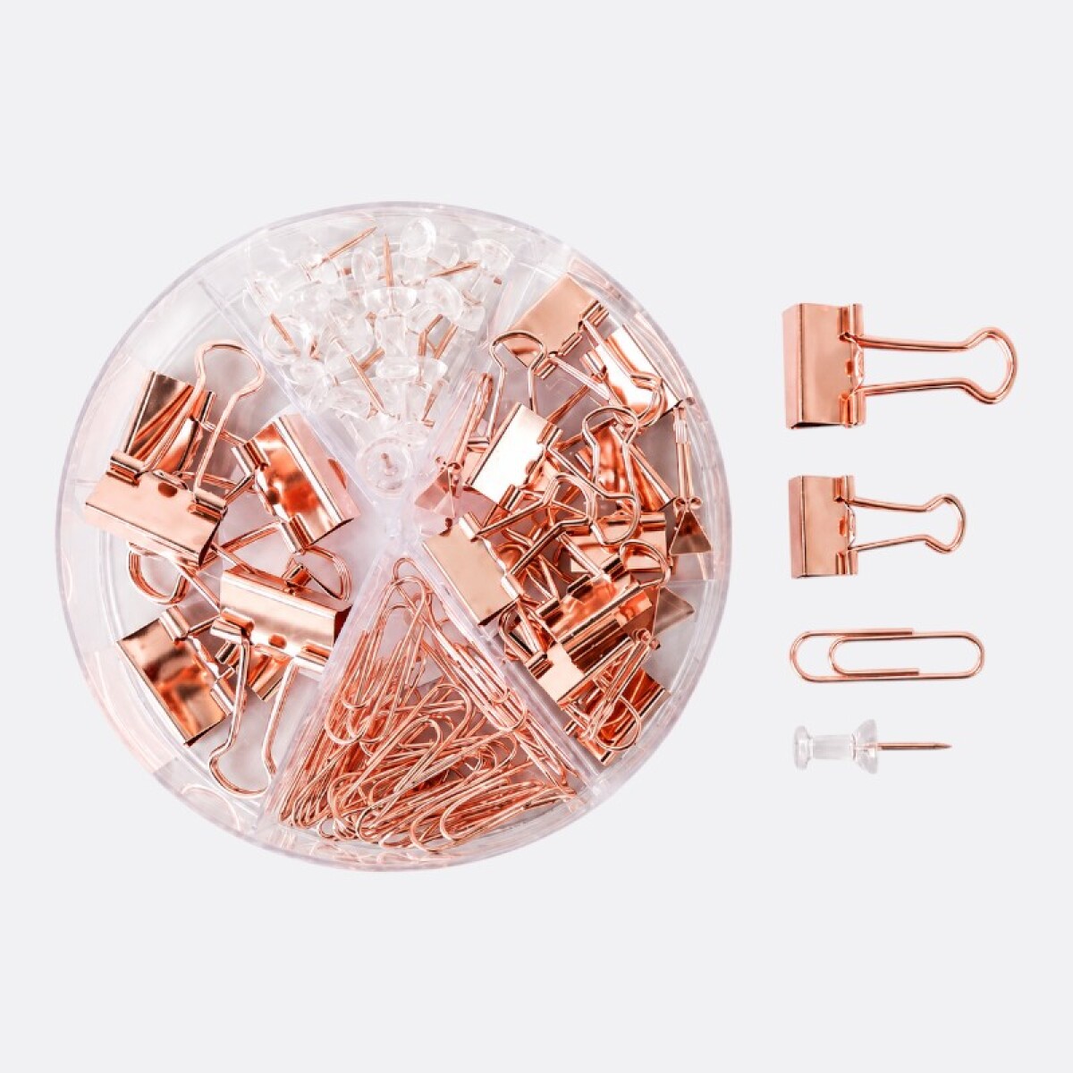 Set De Accesorios Para Oficina 72 Piezas Varios Clores - Dorado 