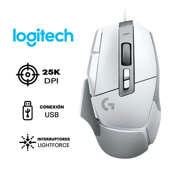 Mouse Gamer Logitech G502 X MOUSE LOGITECH G502 X CABLEADO BLANCO