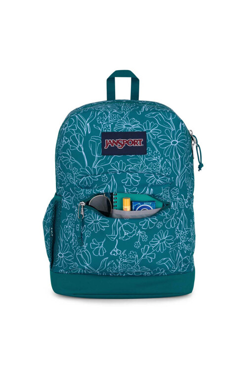 Mochila Portalaptop Cross Town Plus Delightful Daisies Green